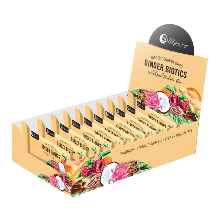 Nutra Organics Ginger Biotics Exotic Jamu Bars 12x45g