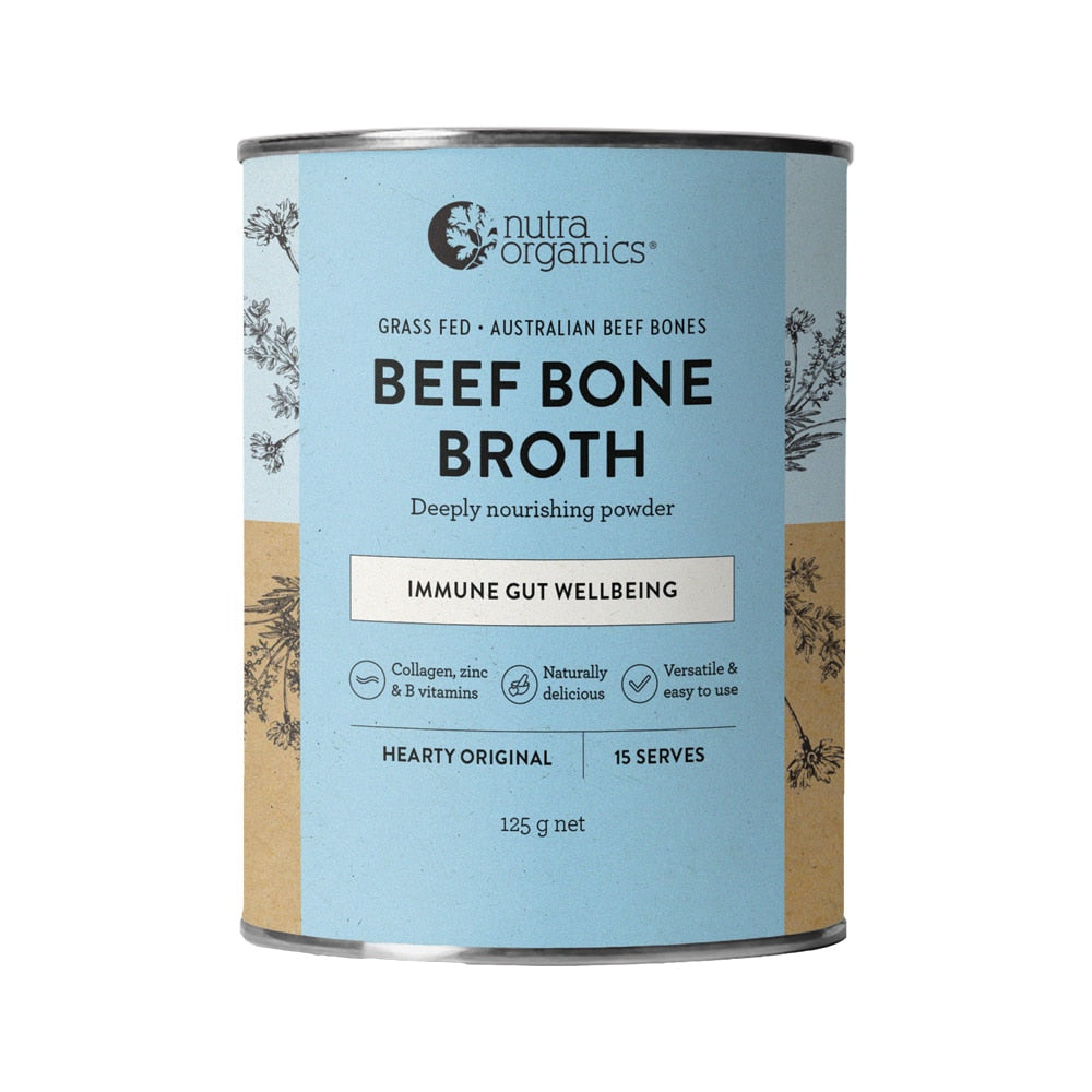 Nutra Organics Bone Broth Beef Hearty Original 125g