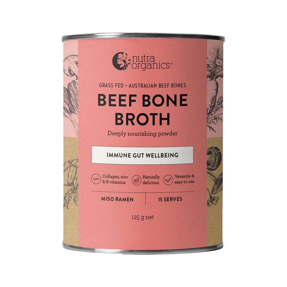 Nutra Organics Bone Broth Beef Miso Ramen 125g