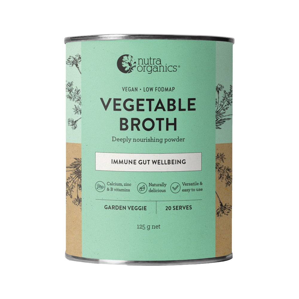 Nutra Organics Broth Vegetable Garden Veggie 125g