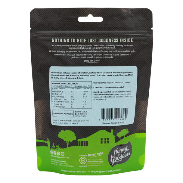 Organic Almonds 200g