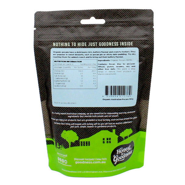 Organic Australian Pecans 150g