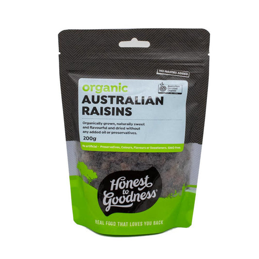 Honest to Goodness Organic Australian Raisins 200g