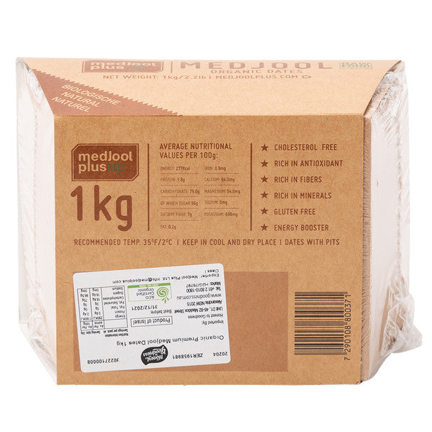 Organic Medjool Dates - Medium Premium 1KG