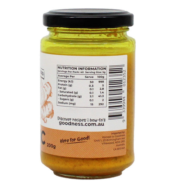 Organic Turmeric Paste 200g