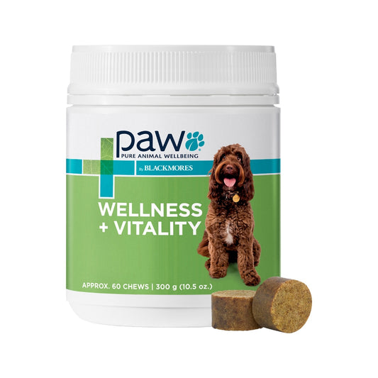 PAW By Blackmores Wellness + Vitality (For Dogs approx 60 chews) 300g