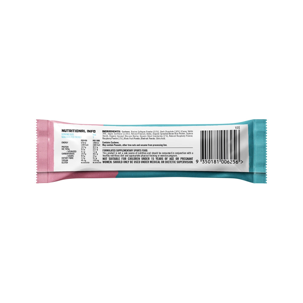 PROTEIN SUPPLIES AUSTRALIA PROTEIN BAR WITH COLLAGEN BERRY CHEESECAKE 45G X 12PK
