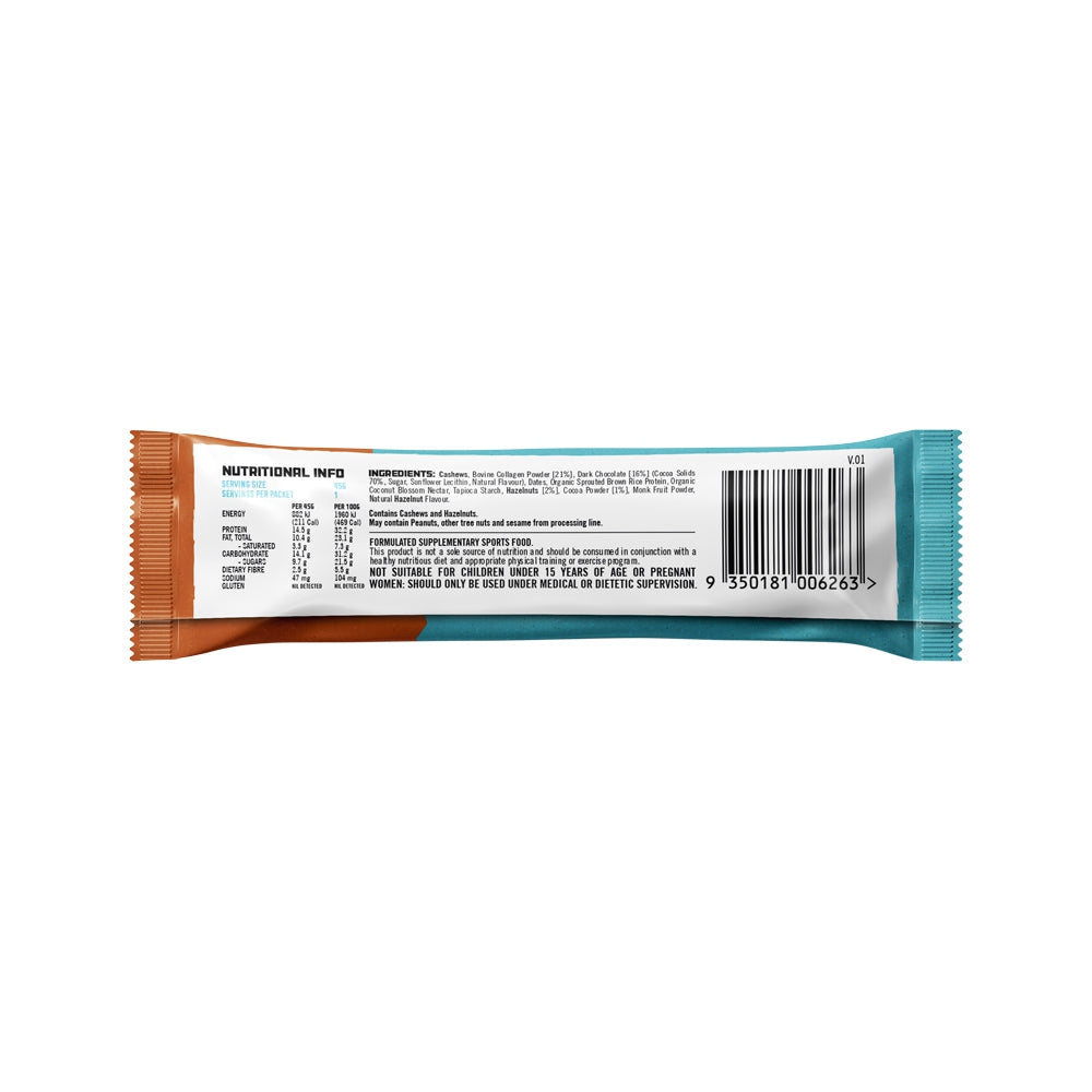 PROTEIN SUPPLIES AUSTRALIA PROTEIN BAR WITH COLLAGEN CHOCOLATE HAZELNUT 45G X 12PK