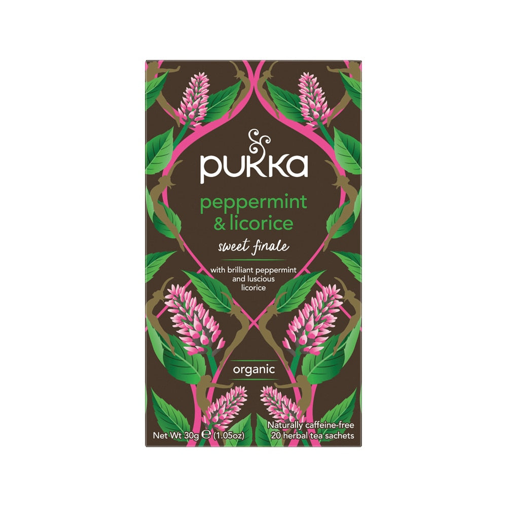 Pukka Organic Peppermint & Licorice x 20 Tea Bags
