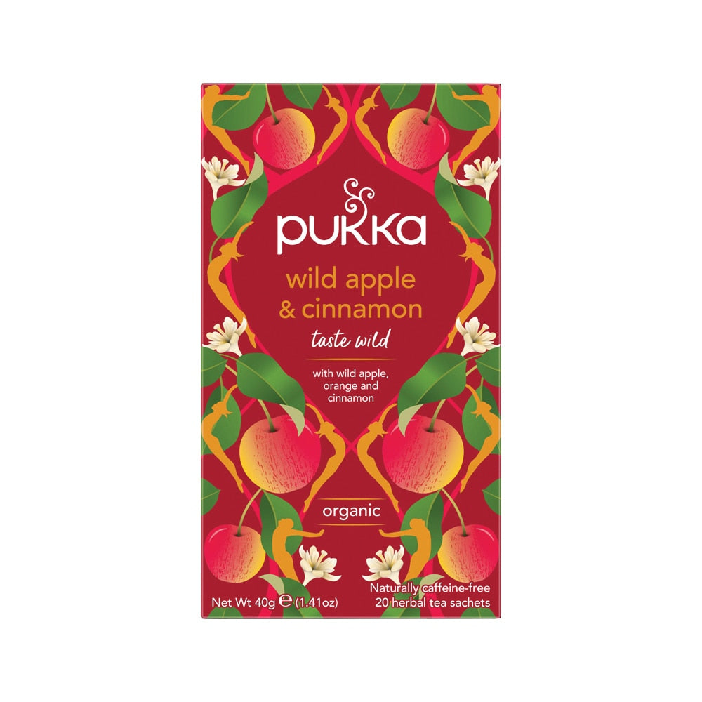 Pukka Organic Wild Apple & Cinnamon (with Ginger) x 20 Tea Bags