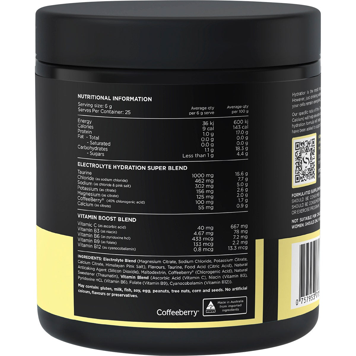 Hydrate Electrolytes No Added Sugar Lemon Lime 150g