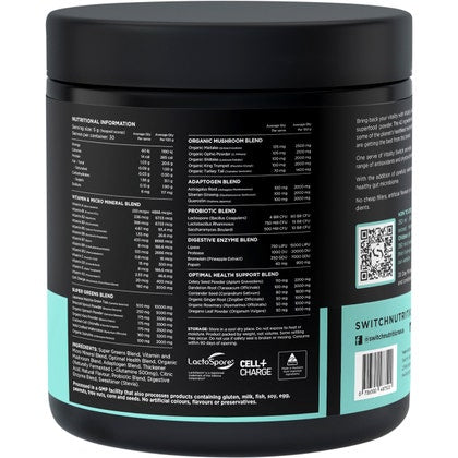 Vitality Revitalising Greens Powder Lemon Ginger 150g