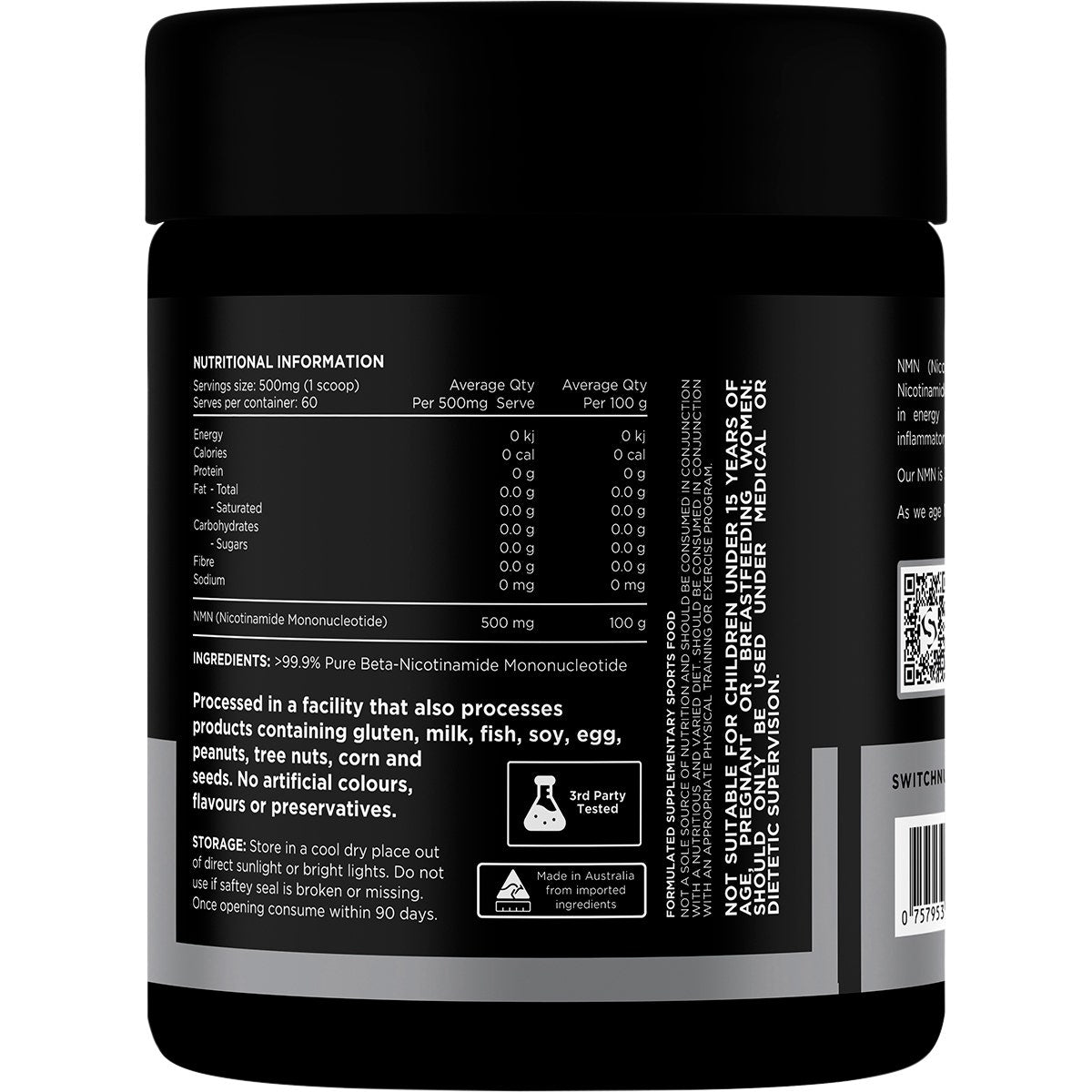 NMN Pure Nicotinamide Mononucleotide Powder 30g