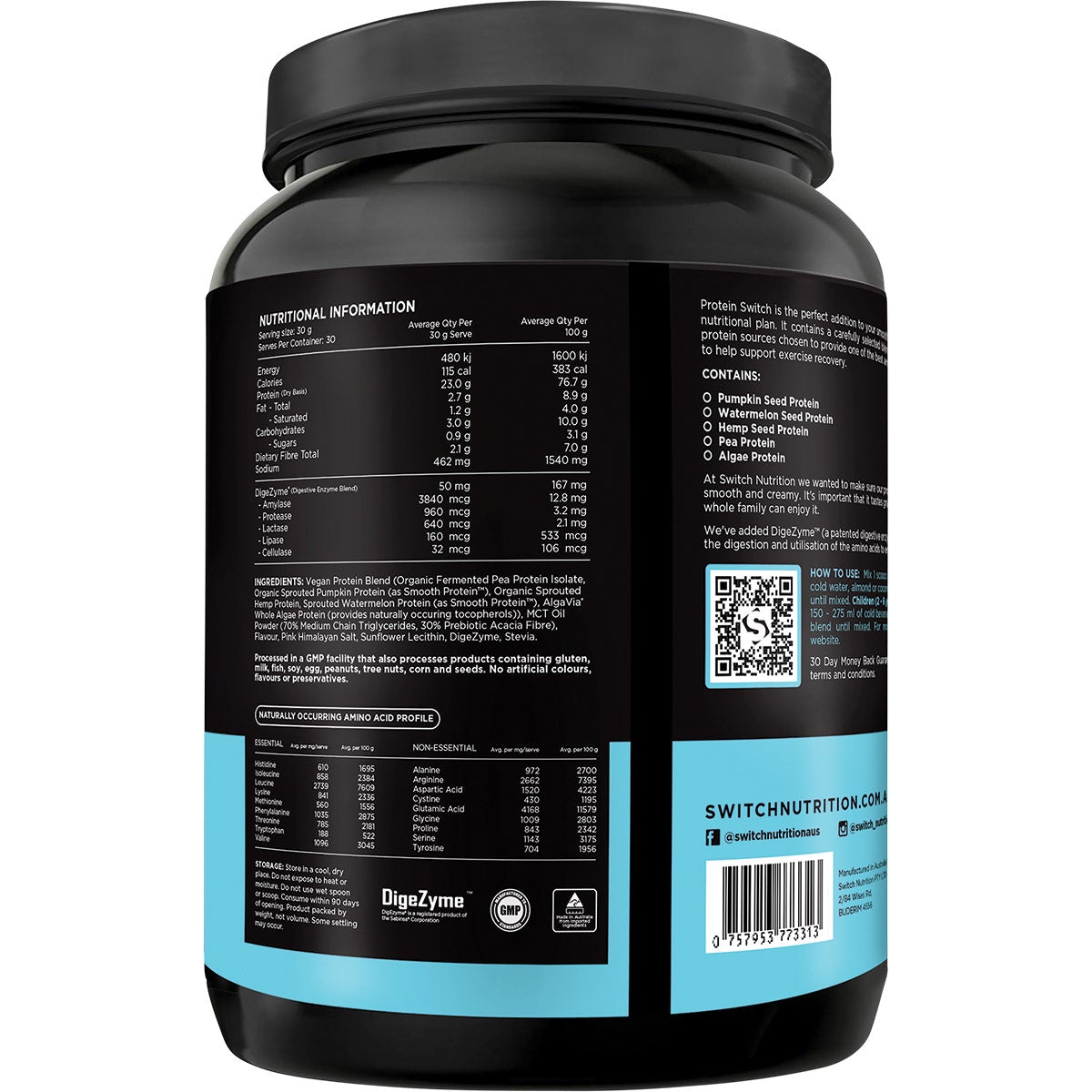 Protein Organic Sprouted Plant Salted Caramel 900g