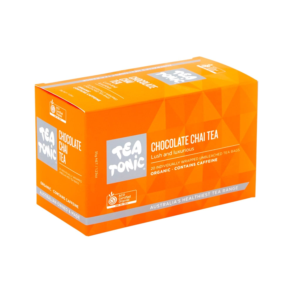 Tea Tonic Organic Chocolate Chai Tea x 20 Tea Bags