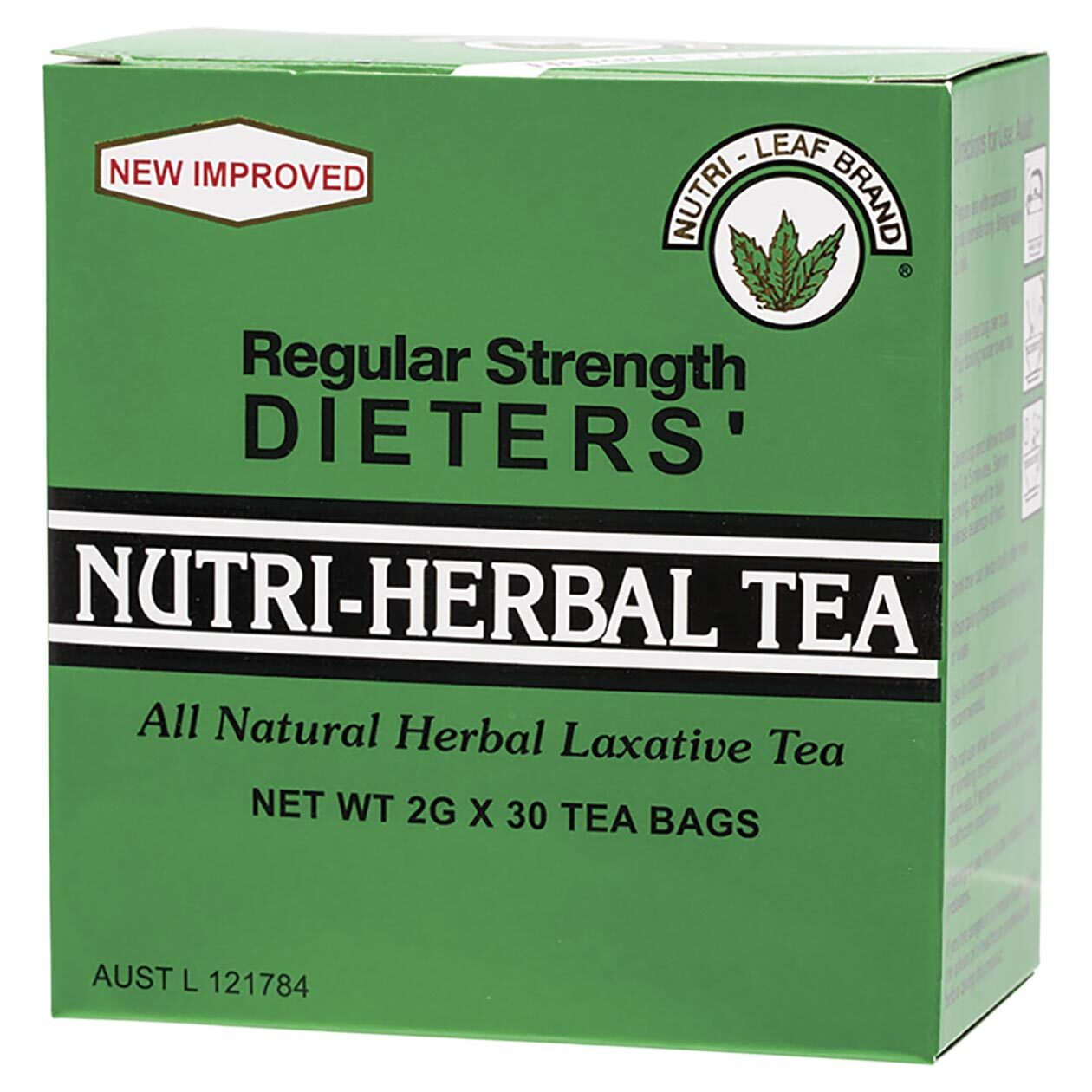 NUTRI-LEAF Herbal Tea Bags Dieter's Tea Regular 30pk