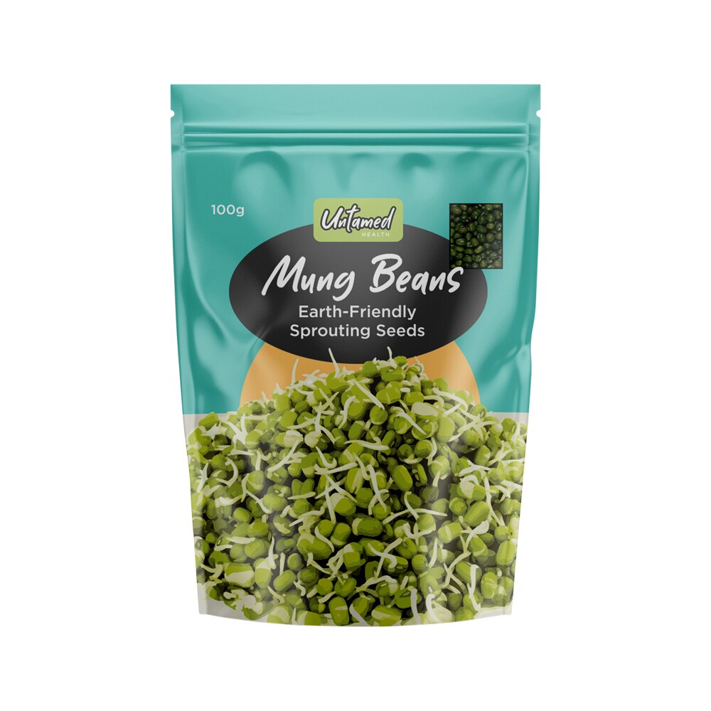 Untamed Health Earth-Friendly Sprouting Seeds Mung Beans 100g