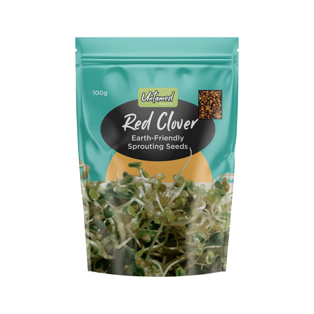 Untamed Health Earth-Friendly Sprouting Seeds Red Clover 100g