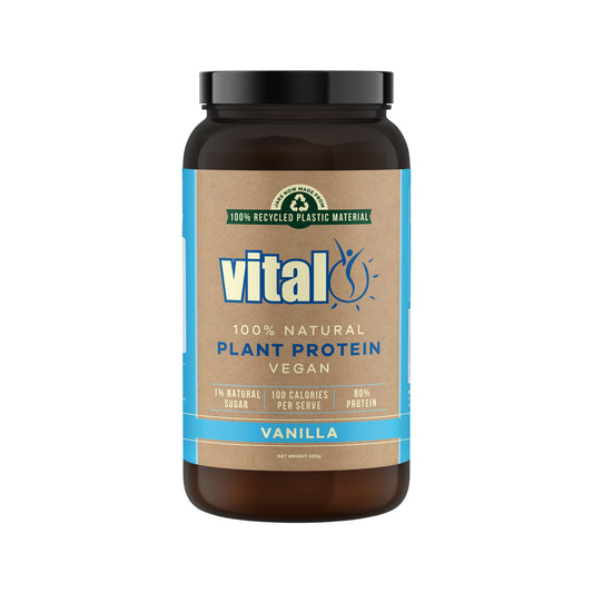 MARTIN & PLEASANCE VITAL Protein 100% Natural Plant Based (Pea Protein Isolate) Vanilla 500g