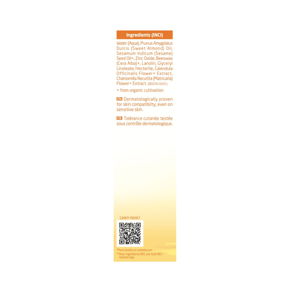 WELEDA BABY NAPPY CHANGE CREAM FRAGRANCE FREE 75ML