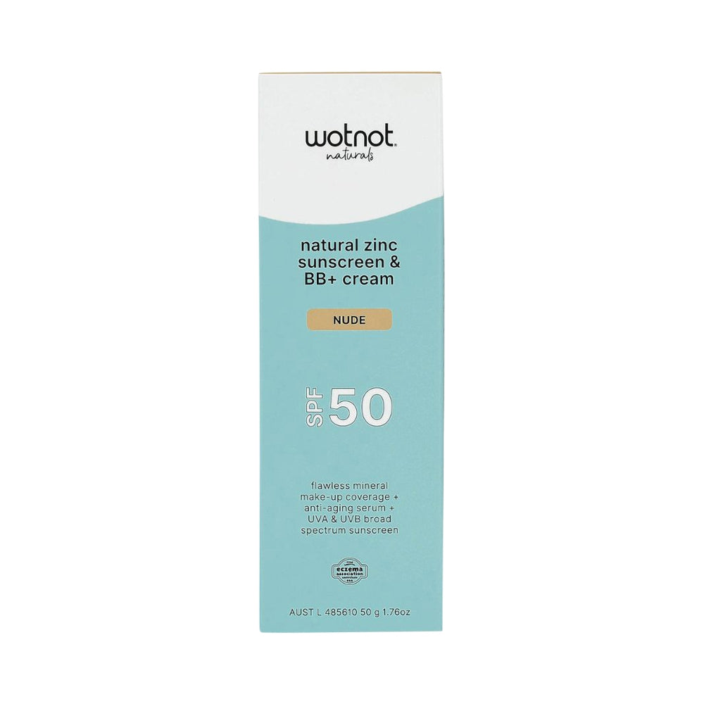 WOTNOT SUNSCREEN & BB+ CREAM SPF50 NUDE 50G