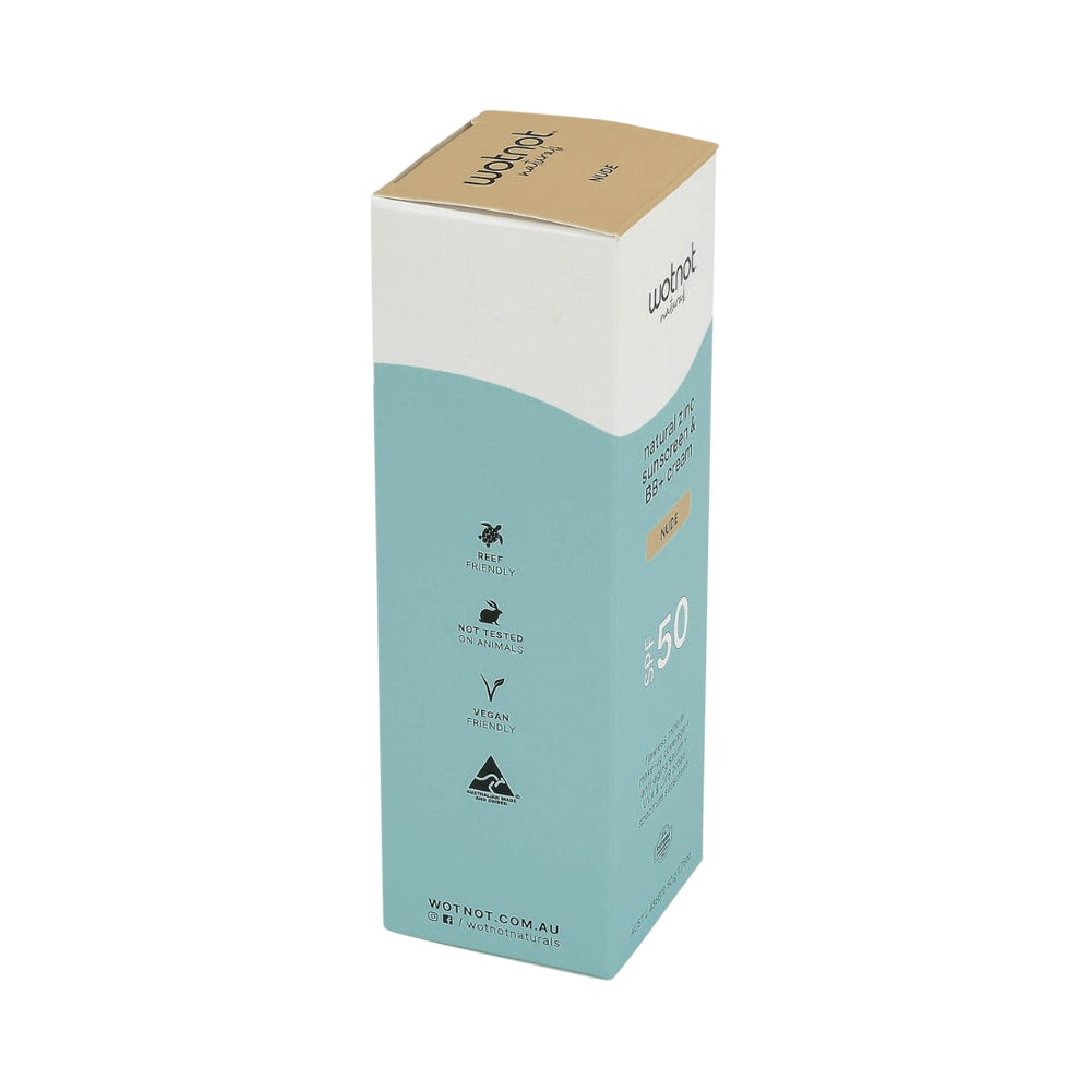 WOTNOT SUNSCREEN & BB+ CREAM SPF50 NUDE 50G