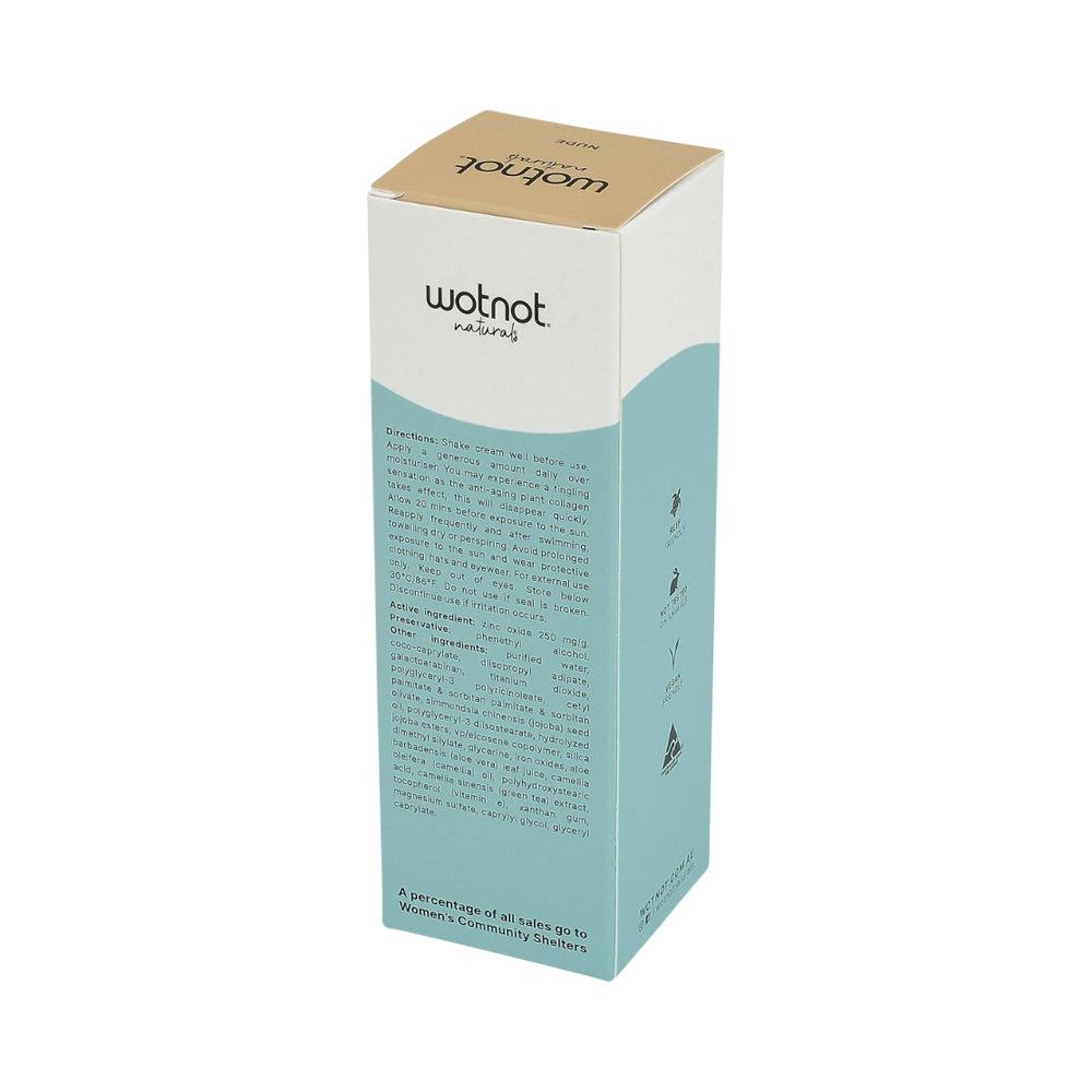 WOTNOT SUNSCREEN & BB+ CREAM SPF50 NUDE 50G
