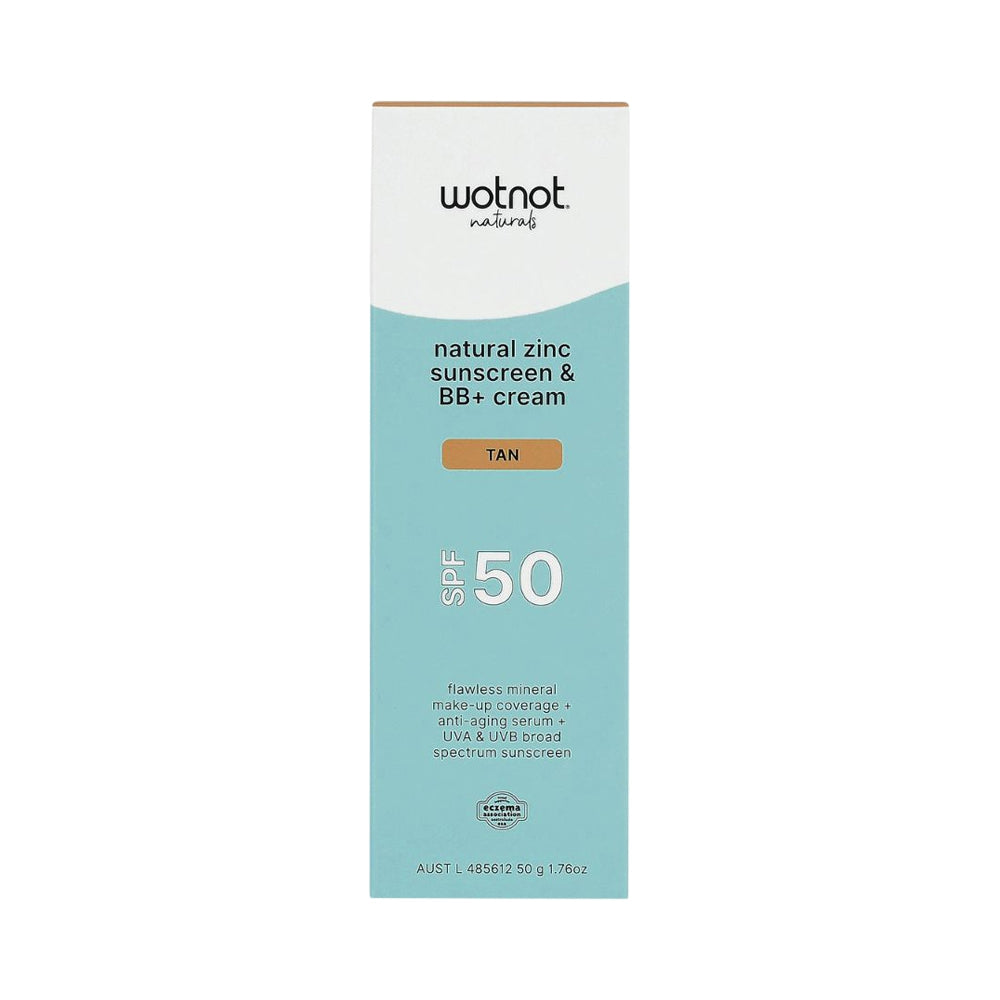 WOTNOT SUNSCREEN & BB+ CREAM SPF50 TAN 50G