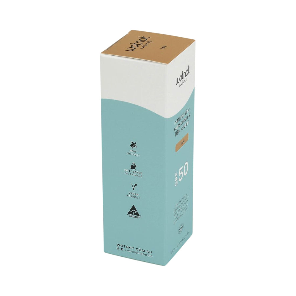 WOTNOT SUNSCREEN & BB+ CREAM SPF50 TAN 50G