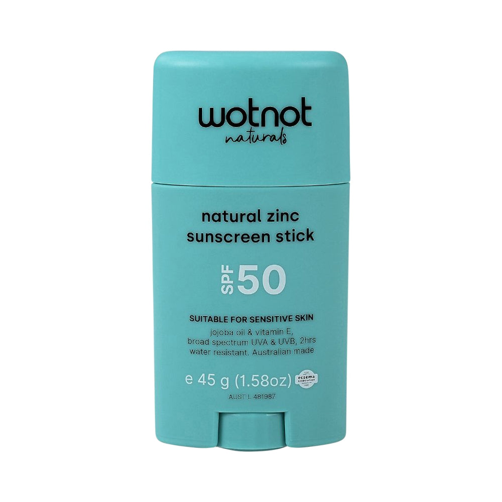 WOTNOT SUNSCREEN STICK NATURAL ZINC SPF50 45G