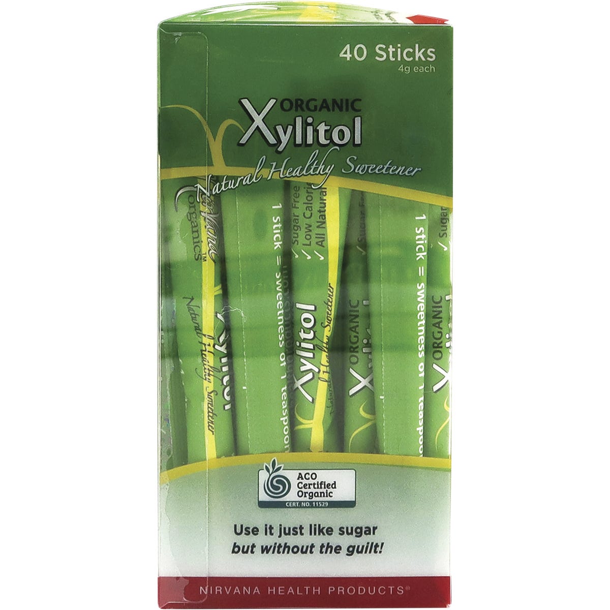 NIRVANA ORGANICS Xylitol Certified Organic Sticks 40x4g