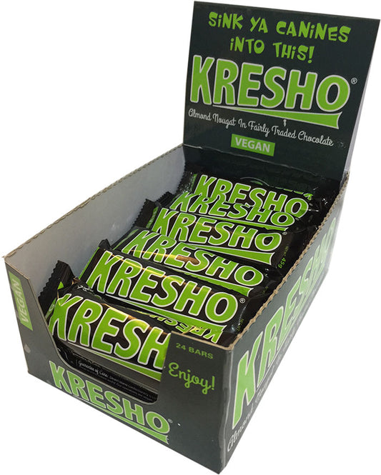 Kresho Bar Chocolate Covered Almond Nougat 24x45g