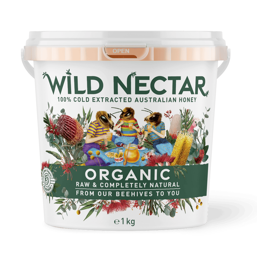 Organic Australian Honey Pail 1kg (CTN 6)