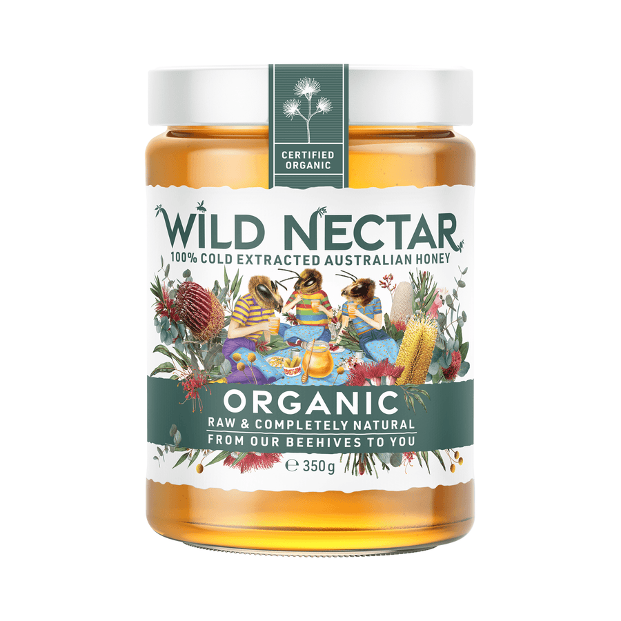 Organic Australian Honey Jar 350gm (CTN 6)