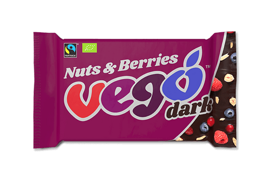 VEGO Dark Chocolate Bar Nuts & Berries 12x85g