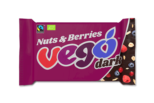 VEGO Dark Chocolate Bar Nuts & Berries 12x85g
