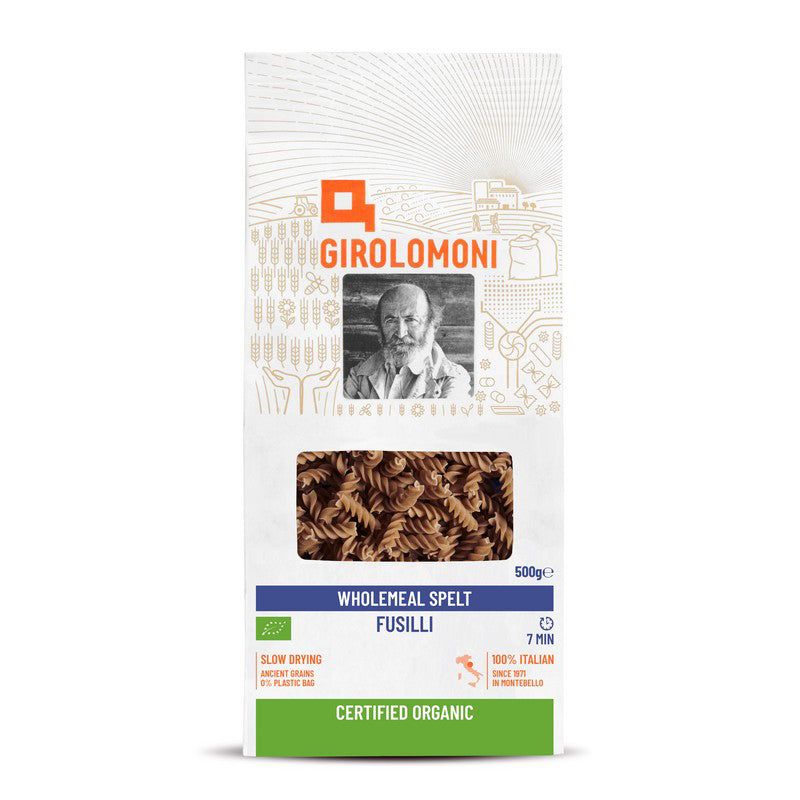 Wholemeal Spelt Fusilli 500g