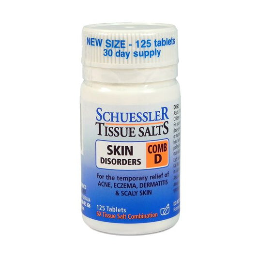 Schuessler Tissue Salts Skin Disorders 125cap