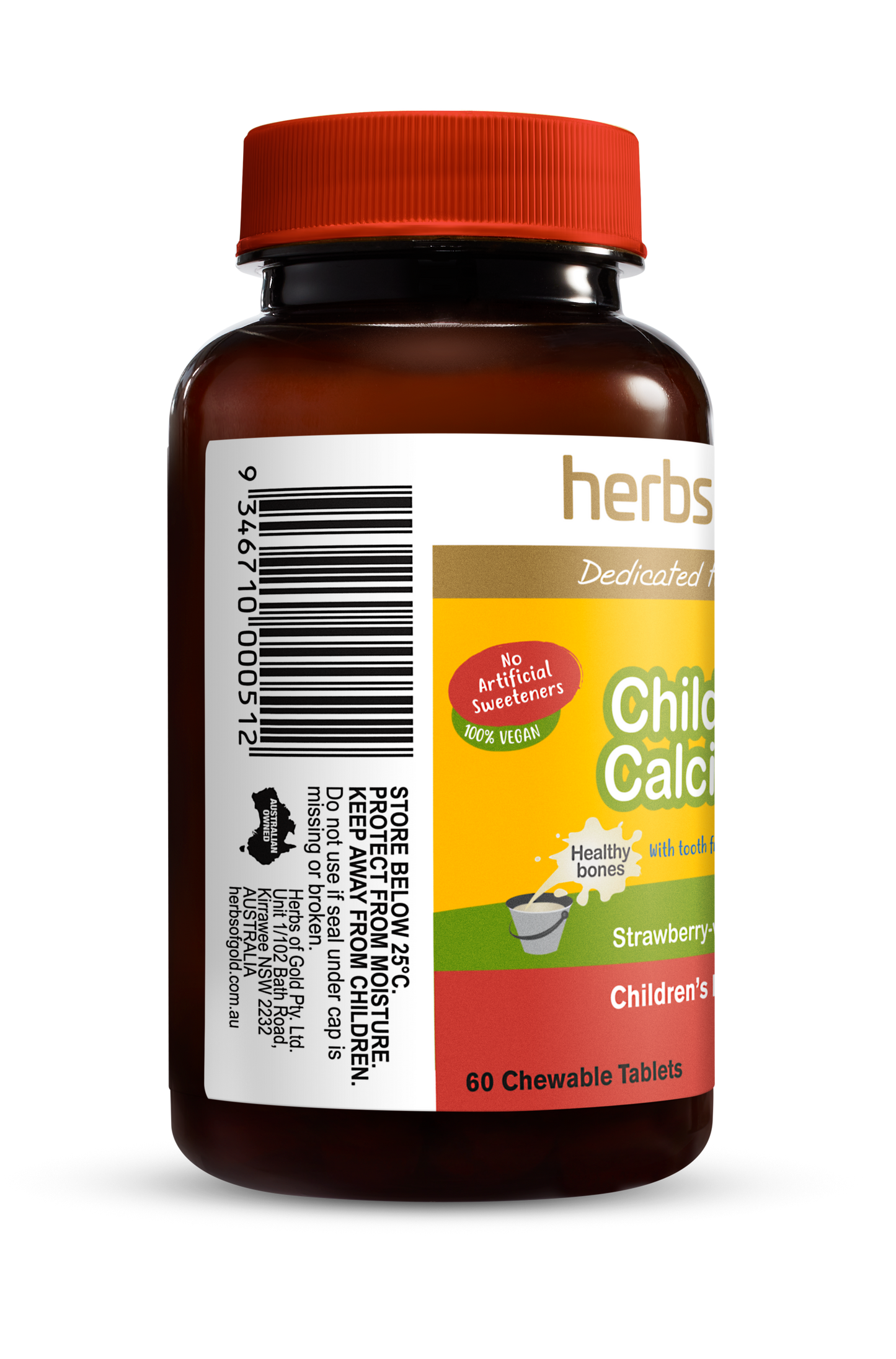 Herbs Of Gold Childrens Calci Care 60 Chewable Tablets