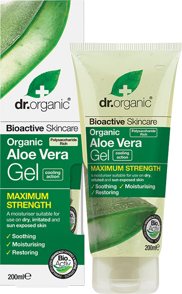 DR ORGANIC Aloe Vera Gel Maximum Strength Organic Aloe Vera 200ml
