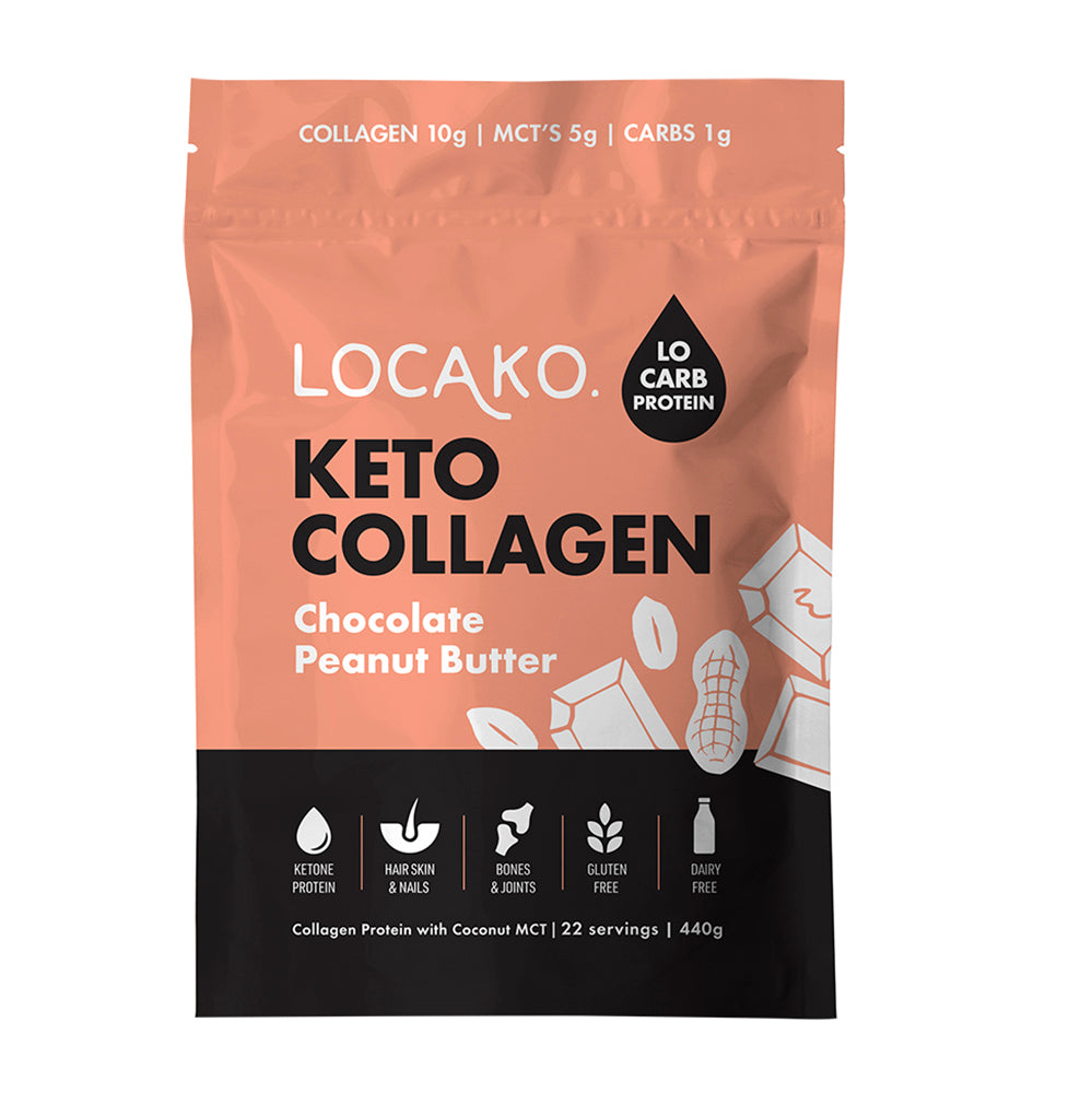 Locako Keto Collagen Chocolate Peanut Butter 440g