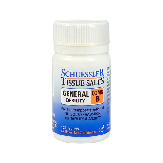 Schuessler Tissue Salts General Debility 125cap