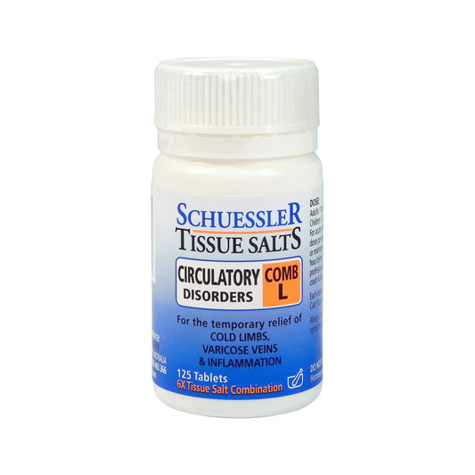Schuessler Tissue Salts Comb L (Circulatory Disorders) 125t