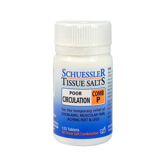 Schuessler Tissue Salts Comb P (Poor Circulation) 125t