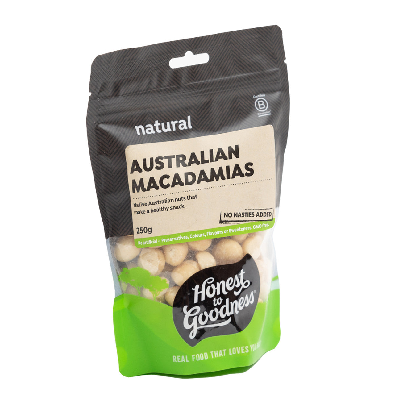 Honest To Goodness Natural Australian Macadamia Nuts 250g