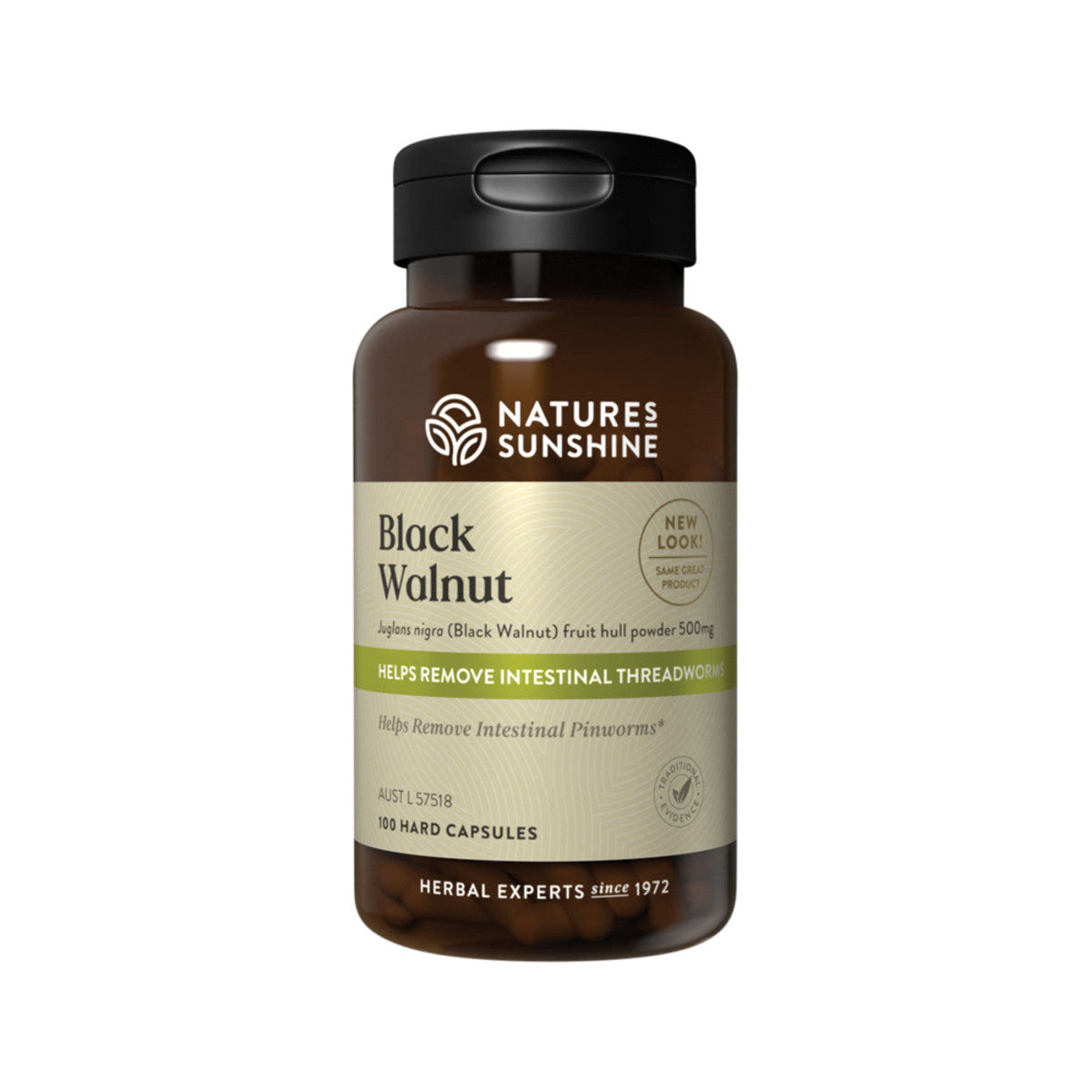 Black Walnut (Per Capsule: 500mg) 100 Capsules