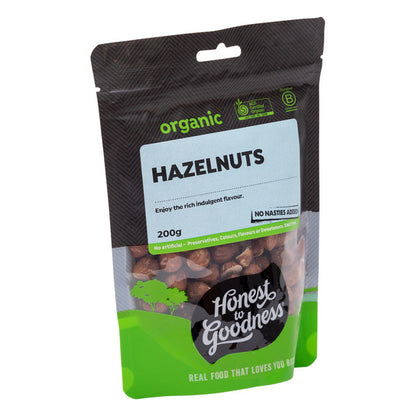 Honest To Goodness Organic Hazelnut Kernels 200g