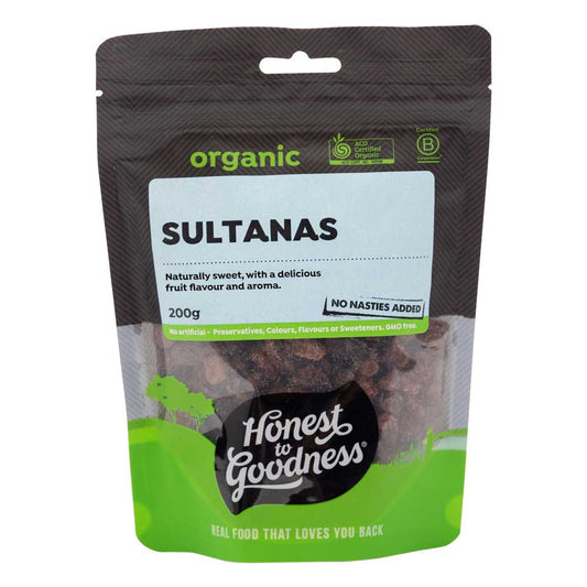 Honest To Goodness Organic Sultanas 200g
