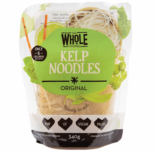 THE WHOLE FOODIES Kelp Noodles Original 340g