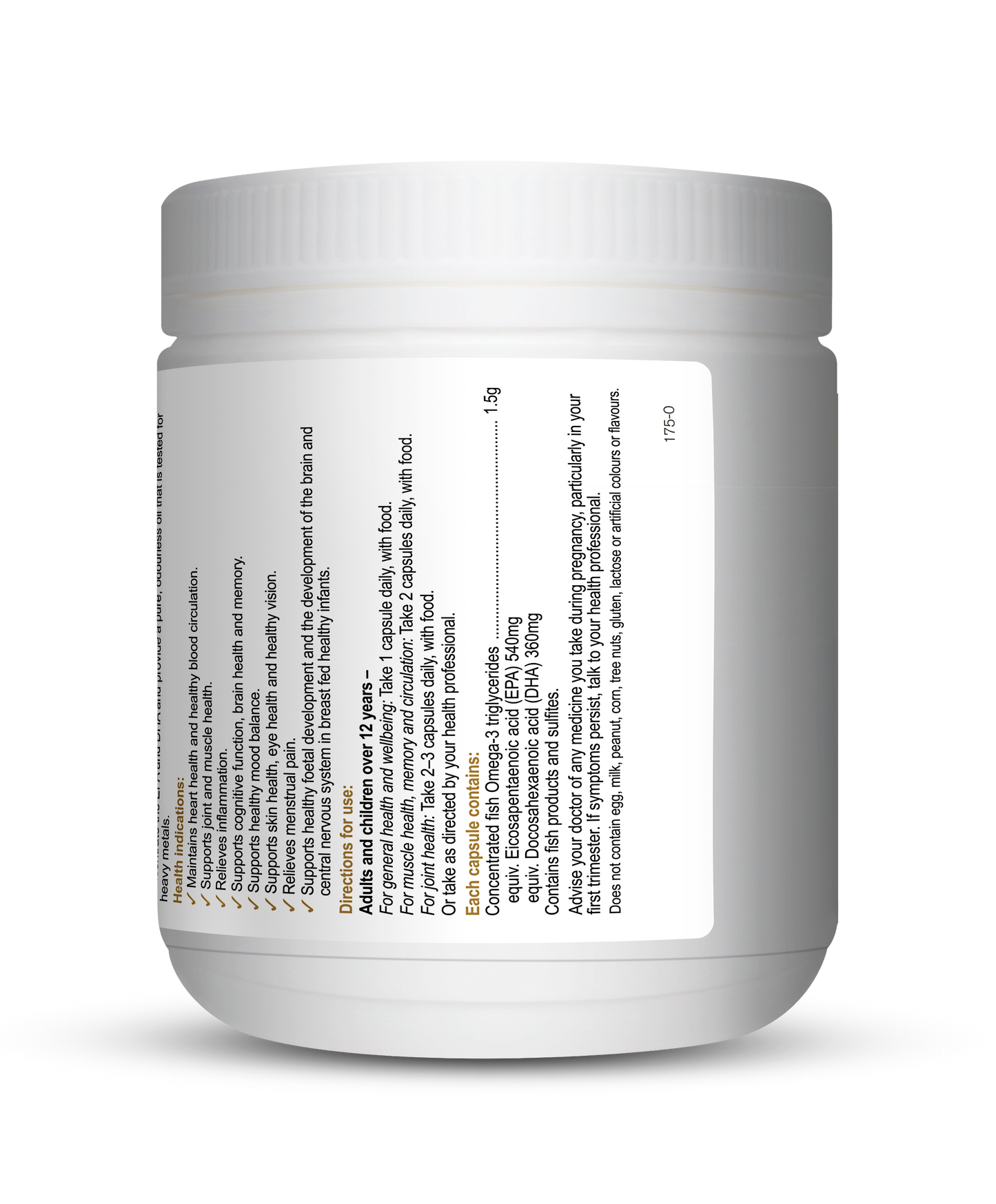 Herbs Of Gold Triple Strength Omega-3 150 Capsules